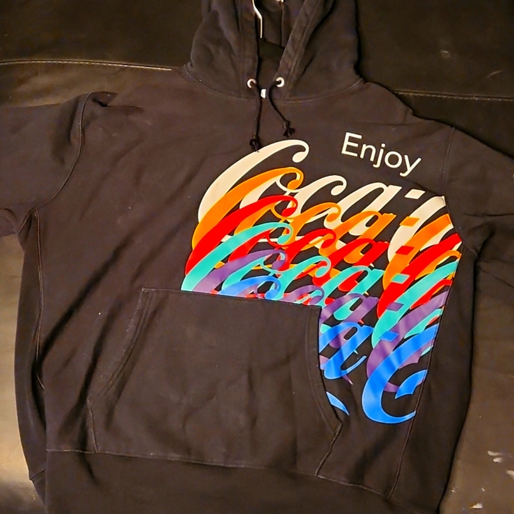 Champion X Coca-Cola Mens Hooded Sweatshirt